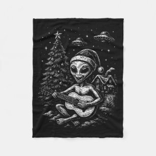 Cobertor De Velo O Alien Ama o Natal