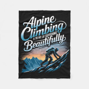 Cobertor De Velo O alpinismo é a arte de sofrer lindamente