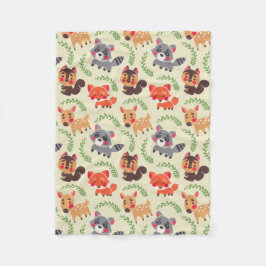 Cobertor De Velo O amigo feliz da floresta