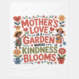 Cobertor De Velo O Amor Da Mãe É Um Jardim Onde A Bondade Floresce