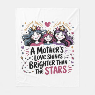Cobertor De Velo O Amor de Uma Mãe Brilha Mais do que as Estrelas