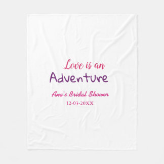 COBERTOR DE VELO O AMOR É UMA AVENTURA ROSA ROXO CHUVA DE PRESENTES