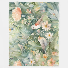 Cobertor De Velo O amor está cantando Fleece Blanket