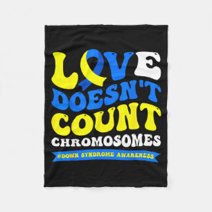 Cobertor De Velo O amor não conta cromossomos mundo síndrome de dow