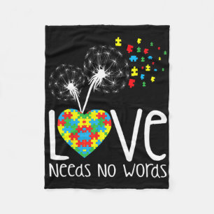 Cobertor De Velo O Amor Não Precisa De Palavras Autismo Sensibiliza
