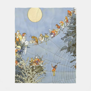 Cobertor De Velo “ O Aniversário das Fadas” por Heath Robinson