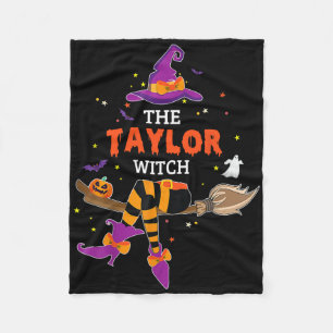 Cobertor De Velo O Apelido Fantasma do Hat Halloween de Taylor