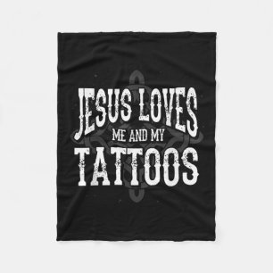 Cobertor De Velo O Artista Da Tatuagem Cristã Que Jesus Me Ama E