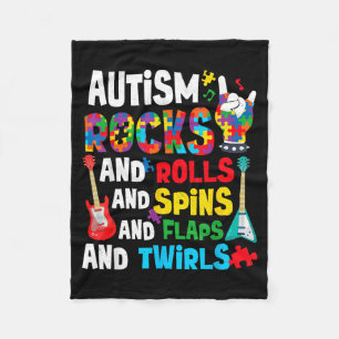 Cobertor De Velo O autismo é incrível gira gira bate as asas consci