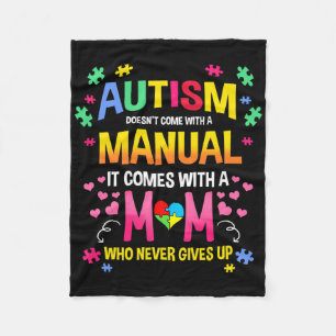 Cobertor De Velo O Autismo Não Vem Com Um Manual Mãe de Autista 