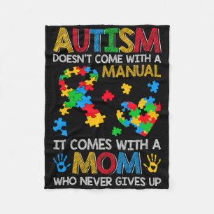 Cobertor De Velo O Autismo Não Vem Com Uma Fita de Puzzle de Manual