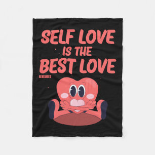 Cobertor De Velo O Autoamor É O Melhor Autocolante De Amor