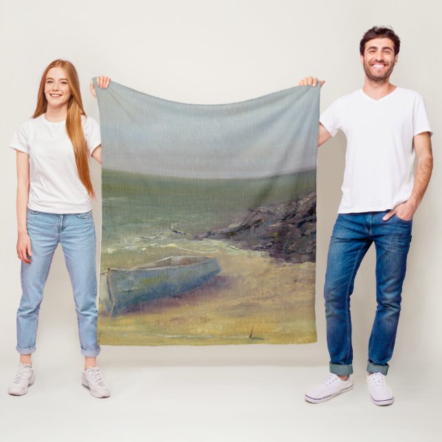 Cobertor De Velo O barco na costa está a entrar (In Situ)