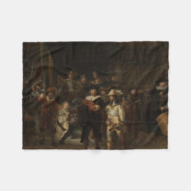 Cobertor De Velo O Básico Rembrandt Barroco à Noite (Frente (Horizontal))