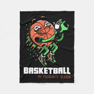 Cobertor De Velo O Basquete É O Meu Cartoon Favorito Da Estação.