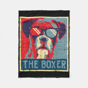 Cobertor De Velo O Boxer Obama Poster Vintage Animal Pet Dog Love