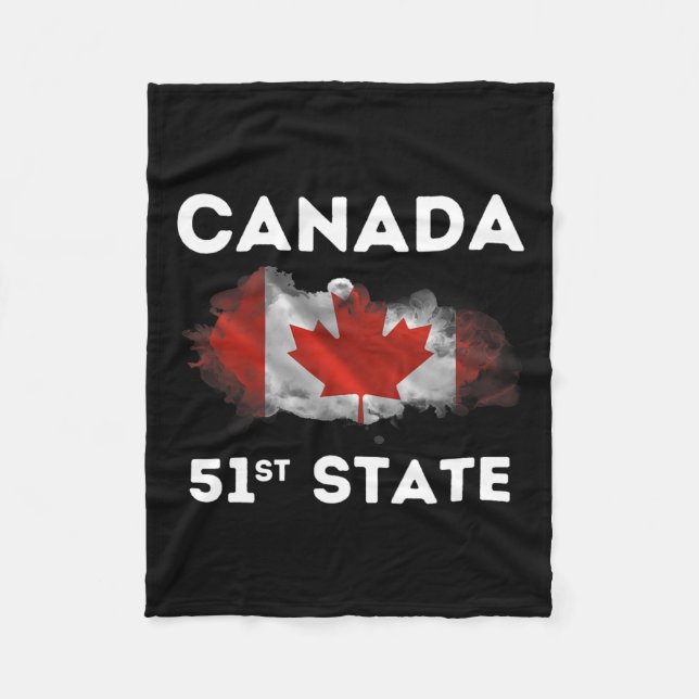 Cobertor De Velo O Canada 51ruas State Funny Trump Canada Meme Shir (Frente)