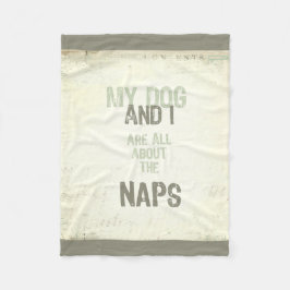 Cobertor De Velo O cão e eu somos toda sobre a cobertura do velo