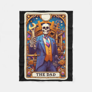 Cobertor De Velo O cartão tarot do pai esqueleto dia dos pais papai