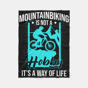 Cobertor De Velo O Ciclismo de Montanha Não É Um Hobby É Um Modo De