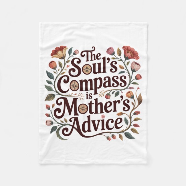 Cobertor De Velo O Compasso da Alma é o Conselho da Mãe (Frente)