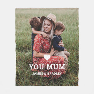 Cobertor De Velo O CORAÇÃO BEM TE AMA Foto do Dia de as mães MÃE