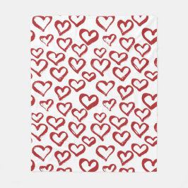 Cobertor De Velo O coração Doodles coberturas do velo