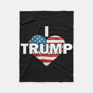 Cobertor De Velo O Coração Dos Eua Eu Adoro Trump Engraçado 4 De Ju