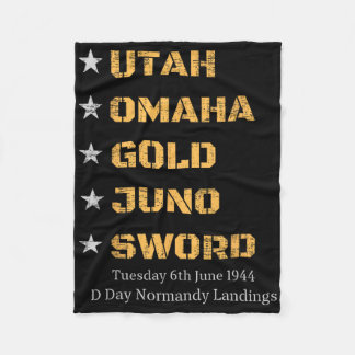 Cobertor De Velo O Dia Mundial da Guerra Fala Hero Normandia L, Her