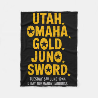 Cobertor De Velo O Dia Mundial da Guerra Fala Hero Normandia L, Her