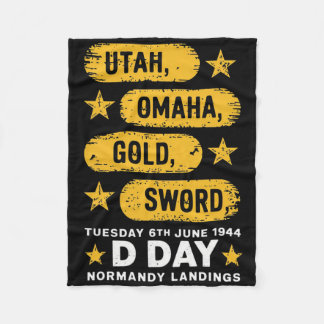 Cobertor De Velo O Dia Mundial da Guerra Fala Hero Normandia L, Her