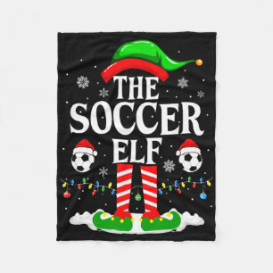 Cobertor De Velo O Elfo do Futebol Família Divertida Natal Futebol
