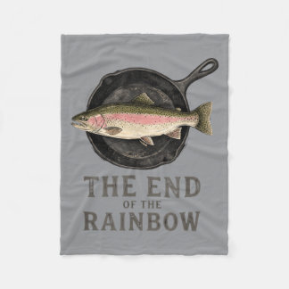 Cobertor De Velo O Fim Do Arco-Íris Gráfico Divertido de Pesca de T