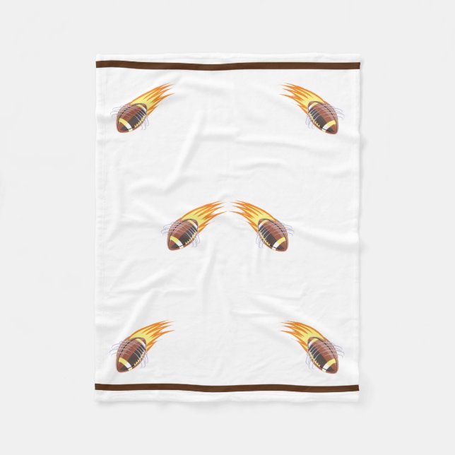 Cobertor De Velo O Futebol Flaming - (Frente)