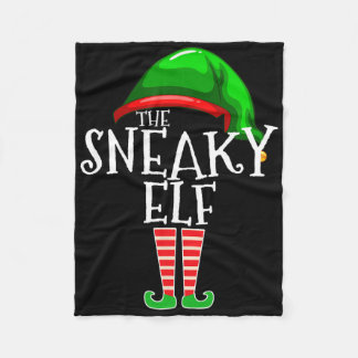 Cobertor De Velo O Grupo Elf Sneaky Correspondendo ao Natal da Famí
