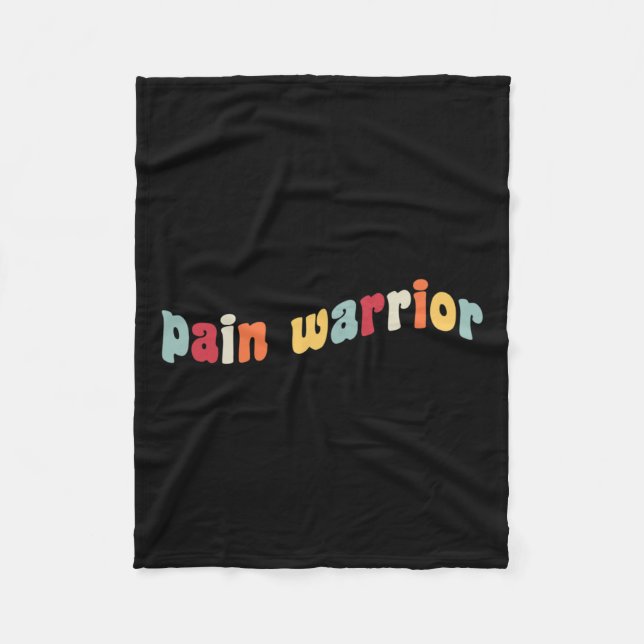 Cobertor De Velo O Guerreiro da Dor Cria Consciência Mês Crônico de (Frente)