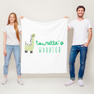 Cobertor De Velo o guerreiro de tourette, Fleece Blanket