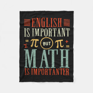 Cobertor De Velo O Inglês É Importante, Mas A Matemática É Muito En