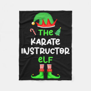 Cobertor De Velo O Instrutor Karate Elf Christmas Matching Pajam