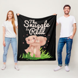 Cobertor De Velo O Jogo é Abraços de Urso Bonito.