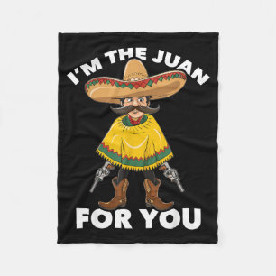 Cobertor De Velo O juan para divertida fiesta mexicana cinco de may