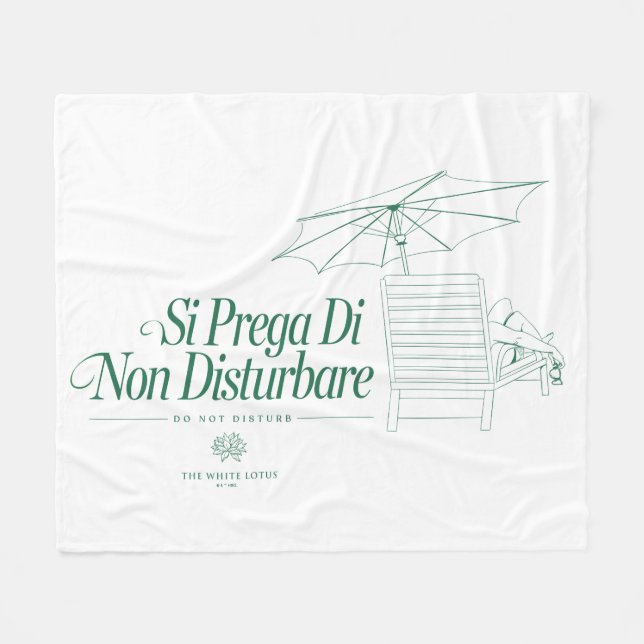 Cobertor De Velo O Lotus Branco Não Incomoda (Frente (Horizontal))