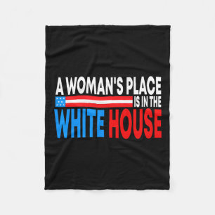 Cobertor De Velo O lugar da mulher na Casa Branca é feminista engra