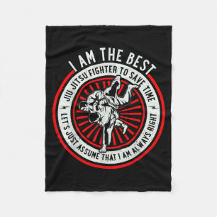 Cobertor De Velo o Lutador de Jiu Jitsu - Jiu Jitsu Brasileiro Engr