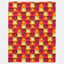 Cobertor De Velo O Mapeamento de outono deixa o patch brilhante