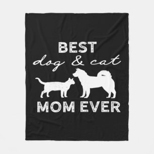 Cobertor De Velo O Melhor Cão E Gato Mãe Dão Um Bonito Cachorro De