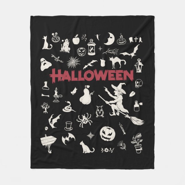 Cobertor De Velo O melhor do Halloween (Frente)