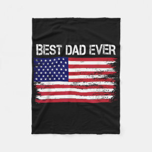 Cobertor De Velo O Melhor Pai Que Já Tivemos Com A Bandeira America