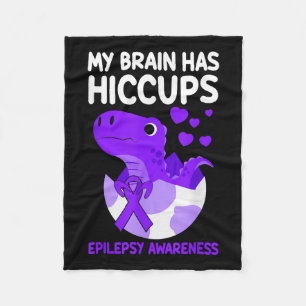 Cobertor De Velo O Meu Cérebro Tem Hiccopes Roxo Epilepsia