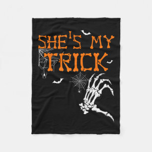 Cobertor De Velo O Meu Truque Hes É A Minha Tira De Casal De Hallow